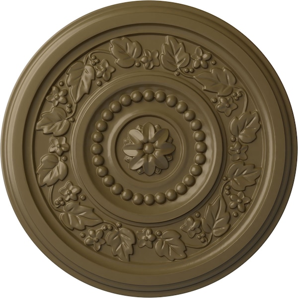 Ekena Millwork Marseille Ceiling Medallion (Fits Canopies up to 4 1/4"), 16 1/8"OD x 5/8"P, Mississippi Mud CM16MAMMF - main